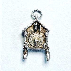 Vintage Sterling Cuckoo Clock Pendant